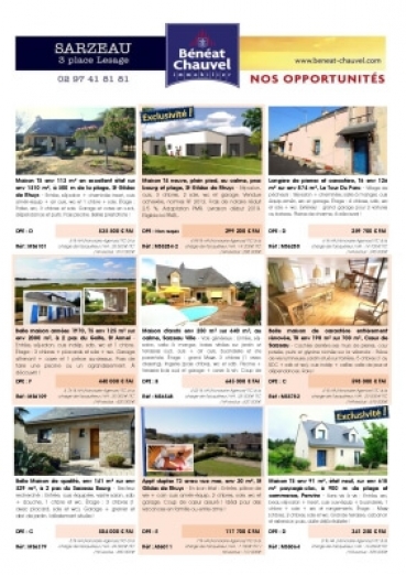agence immobilière BENEAT-CHAUVEL de Sarzeau 