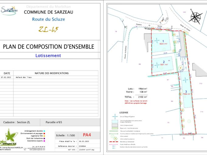 Cabinet Beneat Chauvel Plan Amenagement Jardins Du Scluze Sarzeau